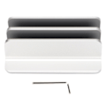 Miniatyrbillede 1 af 7: Bærbar computerholder Vertikal 2 slots Aluminiumlegering Justerbar bærbar computerstand til hjemmekontor Desktop Tablet Notebook