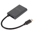 Miniatyrbild 5 av 7: USB C SD-kortläsare Multifunktionell Snabb Dataöverföring Bärbar Typ C Otg Minneskort Adapter för Windows 10
