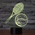 Miniatyrbild 3 av 7: 3D Tennis Fjärrkontroll 16 Färger Nattlampor Illusion Akryl LED Bord Sänglampa Barn Sovrum Skrivbordsdekoration Födelsedagspresenter Leksak för Barn