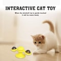 Miniatyrbild 4 av 8: Kattvindkvarnleksak, Kattvindkvarnspinnleksak Snurrbord Interaktiv Katt Snurrande Vindkvarnleksak med LED-boll och Catnip-boll Sugkopp Repning, Blå