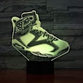 Miniatyrbild 1 av 7: 3D LED Nattlampa, 3D Optisk Illusion Lampa Sneakers Modellering 16 Färgbyte Bordsslampa, Sovrumslampa, för Barn Pojkar och Flickor
