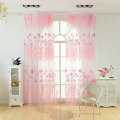 Miniatyrbild 2 av 6: Polyester Blommig Mönster Fönster Tulle Voile Gardiner Sovrum Vardagsrum Dekor (Rosa)