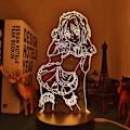 Miniatyrbillede 6 af 7: DxD Koneko Toujou LED Natlampe Til Soveværelsesindretning Natlys Fødselsdagsgave Anime 3D Lampe Koneko Toujou High School DxD
