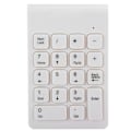 Miniatyrbild 1 av 7: MAIKOU USB2.0 Trådlöst tangentbord 2,4 GHz-2,483 GHz Mini 18 tangenter Vit numeriskt tangentbord för surfplattor Bärbara datorer