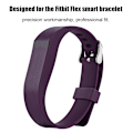 Miniatyrbild 2 av 6: Smart armband handledsrem för Fitbit Flex enfärgad rem ersättningstillbehör lila