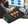 Miniatyrbilde 7 av 7: USB Ekstern stasjonsfri 8.1-kanals 3D lydkort adapter for WIN/MS stasjonær datamaskin PC