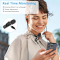 Miniatyrbillede 6 af 8: Trådløs Lavalier Lapel Mikrofon til iPhone 15 Serie/Android/Computer - Bluetooth Mini Telefon Mikrofoner - 2 Klipsmikrofoner med USB C Interface