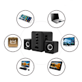 Miniatyrbillede 7 af 7: SADA D-226 Desktop Computer Bluetooth Højttaler Kolonne Laptop PC Computer Højttaler (Sort)