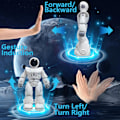 Miniatyrbillede 2 af 6: Fjernbetjent robotlegetøj til børn, astronaut RC robotlegetøj, gestussensorisk robot, infrarød controllerrobot, dansende syngerobot, bedste gaver