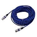 Pikkukuva 6 / 7: XLR-urosliitin, uros-naaras, balansoitu 3-pin mikrofonin MIC-äänikaapeli 15 metriä