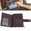 Miniatyrbild 3 av 5: Man Zipper Wallet Lätt Multi Card PU Läder Multi Purpose Vattentät Mynt Plånbok Kaffe Kort Typ