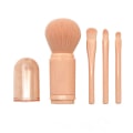 Miniatyrbillede 4 af 4: Fjer-i-én makeupbørste, løs pudderbørste, mini øjenbørste, sammenklappelig og bærbar skønhedssminkeværktøj（orange）