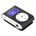 Pikkukuva 6 / 7: 0,8 tuuman LCD-näytöllä varustettu mini-MP3-soitin, metallisella miniklipsillä, tukee muistikorttia ja 3,5 mm:n kuulokkeita
