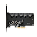 Pikkukuva 5 / 7: PCIE 5 SATA -laajennuskortti 6 Gbps:n siirtonopeudella Plug and Play 5-porttinen SATA3.0 -laajennuskortti Windowsille ja pöytätietokoneille