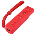 Miniatyrbilde 4 av 7: Spillkontroll håndkontroll Gamepad med analog joystick for WiiU/Wii-konsoll (rød)