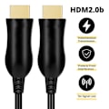 Miniatyrbillede 6 af 7: HDMI High Definition Wire Computer Display Screen Connecting Line Optical Fiber 4k 60hz 2.0V Video Cable15m