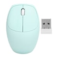 Miniatyrbillede 1 af 7: 2.4G trådløs mus symmetrisk med USB-modtager til stationære computere bærbare computere Smart TV'er Mintgrøn