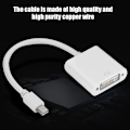 Miniatyrbild 3 av 7: Mini DP DisplayPort till DVI HD Adapter Konverterkabel 0.2M Vit