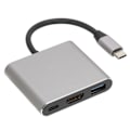 Miniatyrbilde 4 av 7: USB C til HD Multimedia Interface Hub 3 i 1 4K UHD 3840x2160 30Hz Type C til HD Multimedia Interface 4K USB 3.0 USB C Hub