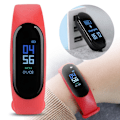 Miniatyrbillede 4 af 7: Bluetooth Smart Armbåndsur Hjertefrekvens Fitness Tracker Hjertefrekvens Blodtryk (Rød)