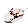 Miniatyrbild 7 av 7: LUOM Ergonomisk USB-kabelansluten spelmus 10 programmerbara knappar Justerbar DPI LED-ljus Vit