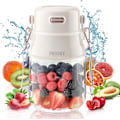 Miniatyrbillede 1 af 8: Bærbar Blender, Personlig Blender til Shakes og Smoothies med 27oz Kop, Låg og Skulderrem, Type-C USB Genopladelig