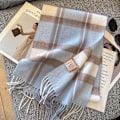 Miniatyrbillede 1 af 5: Vinterdamer Tørklæder Sjal Oversized Damer Tartan Tjekket Tørklæde Tæppe Julegaver til Kvinder（02）