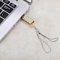Miniatyrbilde 6 av 7: 16G Mini bærbar Rhinestone USB-disk med kjede for Windows Vista/7/10/Mac Gull