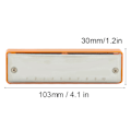 Pikkukuva 8 / 8: Blues-huuliharppu 10-reikäinen suukappale E-sävelin tuuli-instrumentti vedenpitävä korroosionkestävä (Orange )