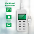 Miniatyrbillede 5 af 7: 5V/8A Output Smart 8-port USB-oplader Samtidig 8-port opladning Smart USB-hub med LED