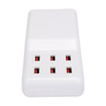 Miniatyrbilde 4 av 7: 60W DC5V3.5A Utgang 6 Port USB Desktop Lader med Hvit Slank Kropp for Hjemmemiljø(  )