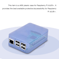 Miniatyrbillede 4 af 7: Blå ABS-plast kabinet beskyttende etui skal til Raspberry Pi 3/2/B+