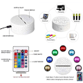 Miniatyrbillede 2 af 5: 3D Illusion Lampe Dyr Natlys 16 Farver med Fjernbetjening Led USB Skrivebordslampe Gave Soveværelse Hjem Dekoration Lys