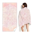 Miniatyrbillede 2 af 3: Boho Mandala Surf Poncho Mikrofiber Badehåndklæde Tørremåtte Ups Strandhåndklæder Dækker Kvinder Hurtig Strand Strandhåndklæder Voksen
