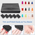 Miniatyrbild 3 av 7: Nagelbuffertar (50-pack), Mini Buffer Block Nagelfil för Akrylnaglar och Naturliga Naglar, 100/180 Grit Nagelbuffer Block Bulk Buffning