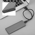 Pikkukuva 2 / 7: 6017-RTK USB 3.1 Type C - NGFF M.2 B Key 10G nopea SSD-sovitinkotelo (avaruusharmaa)