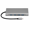 Miniatyrbild 1 av 7: USB C Dockningsstation 11 i 1 Hållbar Robust 87W Snabbladdning 5Gbps Stabil Snabb Bärbar USB Multiport Hub