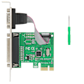 Pikkukuva 1 / 7: PCI-E sarjaportin laajennuskortti RS232/LPT PCI-E sarja- ja rinnakkaiskortti 110-230400bps