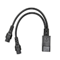 Miniatyrbillede 1 af 7: Splitter-strømstikledning IEC320 C14 han til dobbelt IEC320 C5 hun strømkabel til bærbar computerstrømadapter 100‑