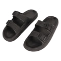 Miniatyrbild 2 av 4: Sandaler Tofflor EVA Tjocka Sulor Slip On Slides Sommar Utomhus Snygga Cloud Tofflor Black 38/39