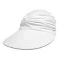 Miniatyrbilde 1 av 4: Dame Sol Visor Hat Bred Brede Krem Solhatt UPF 50+ UV Beskyttelse Strand Sport Cap（hvit）