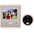 Miniatyrbillede 1 af 8: Bredvinklet 2,8 tommer videodørklokke elektronisk dørklokke, 135° 3X digital zoom infrarød nattesyn videodørklokke digital kighul viewer
