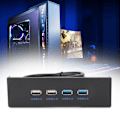 Miniatyrbillede 6 af 7: 2 Port USB 3.0 + 2 Port USB 2.0 HUB Udvidelses Frontpanel