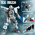 Miniatyrbild 3 av 6: Ismaskin Byggmodell Leksak för Barn, Cool Joint Rörlig Mech Display Set med Exklusiv Display Stativ, Födelsedagspresenter för Pojkar 8-12（428PCS）