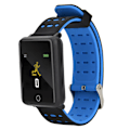 Miniatyrbillede 3 af 7: Min f21 Widescreen Bluetooth Smart Armbånd Hjertefrekvens Søvndetektion Armbånd (Sort Blå)
