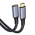 Miniatyrbilde 1 av 4: Thunderbolt 3 USB-C forlengelseskabel, 6 fot, USB-C hann til hunn All Purpose USE 10Gbps PD 100W 4K (kompatibel Thunderbolt 4-enhet)