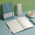 Miniatyrbillede 3 af 7: 200 Siders A5 Linjeret Notesbog Journal, PU Læder Hardback Notesbøger 100 Ark 5.9'' X 8.46'' Fortykkede Klassiske med Pen Loop Notesbog