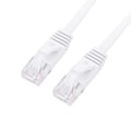 Miniatyrbild 2 av 5: RJ45 CAT6 Ethernet Nätverk Platt LAN-kabel UTP Patch Router-kablar 1000M Vit 0,5 meter