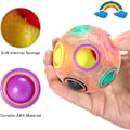 Miniatyrbilde 3 av 7: Magisk Regnbue Puslespillkule, Fidget Ball Puslespill Hjernepuslespill Fidget Leke for Gutter & Jenter - Bursdagsfest for Tenåringer & Voksne Pink