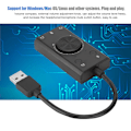 Miniatyrbillede 7 af 7: Ekstern USB-lydkort Adapter Fri Drive Uafhængig Lydkort til Bærbar Computer Notebook